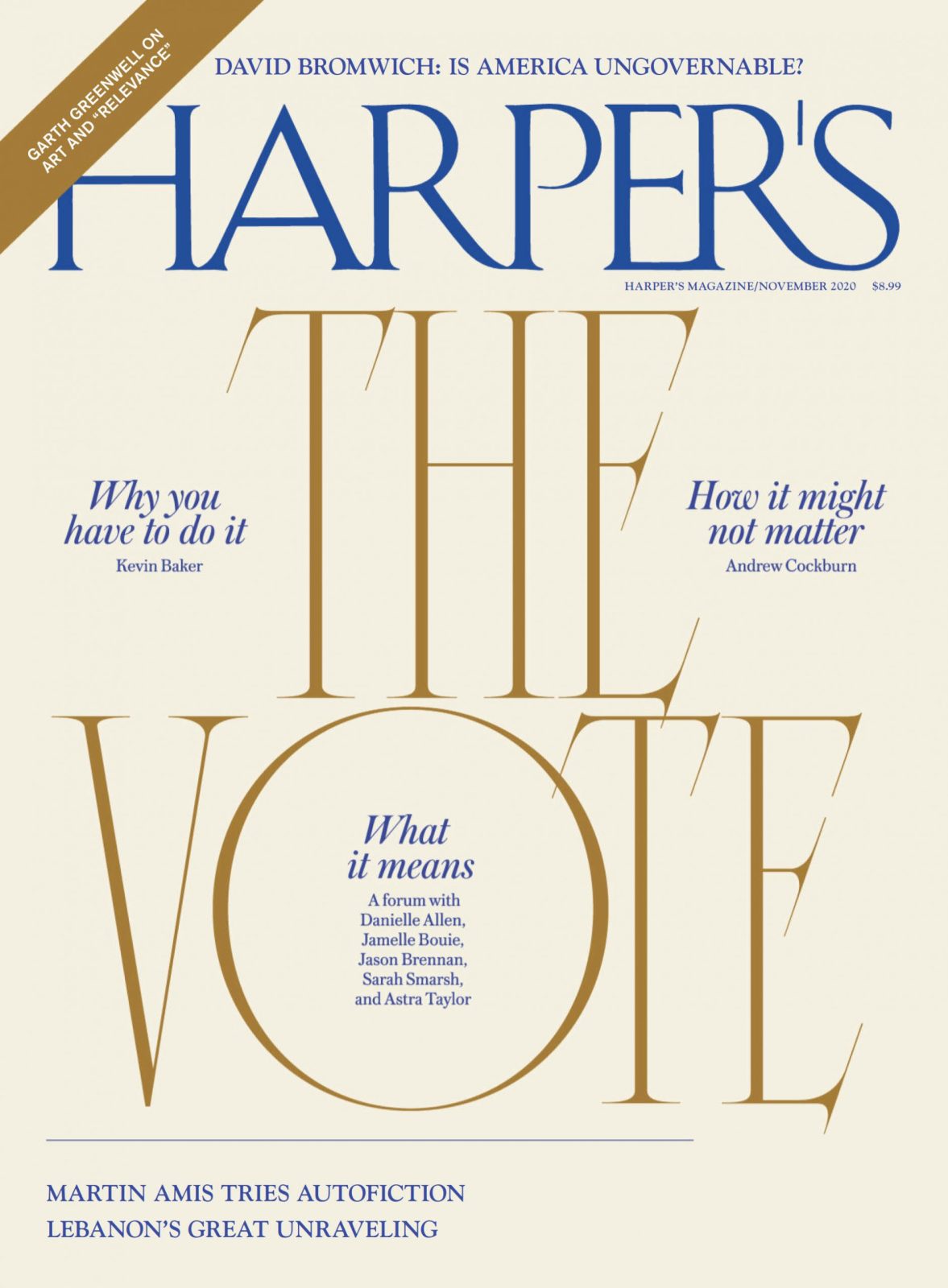 Harpers 哈珀斯杂志 NOVEMBER 2020年11月刊